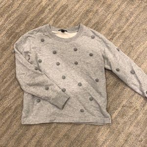 J Crew Pom Pom Crewneck